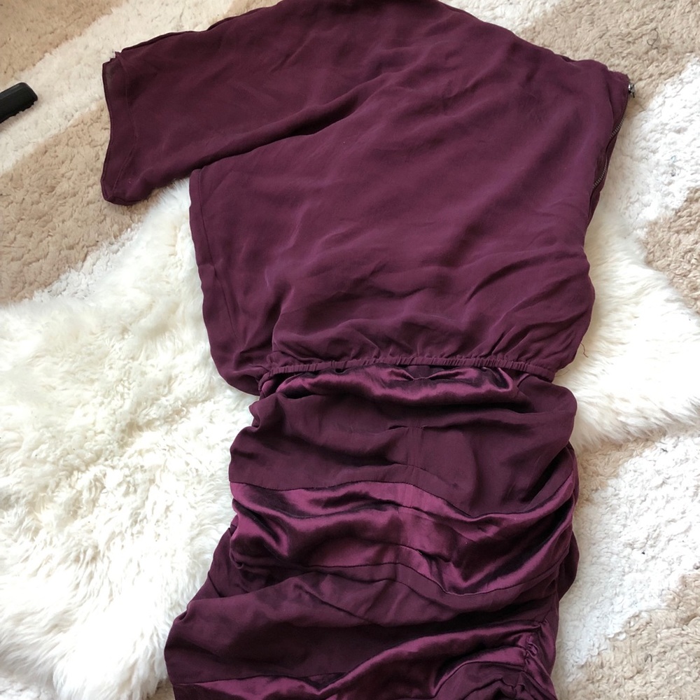 Formal cocktail. Alice + Olivia silk mini dress